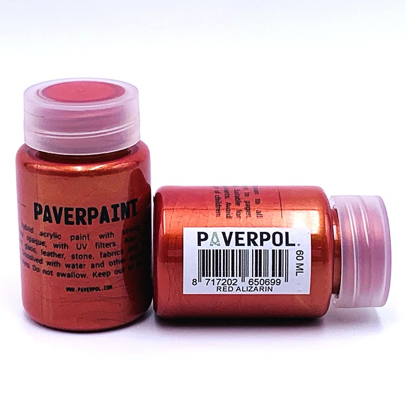  Paverpaint farba metaliczna Czerwony -Alizaryna 60ml