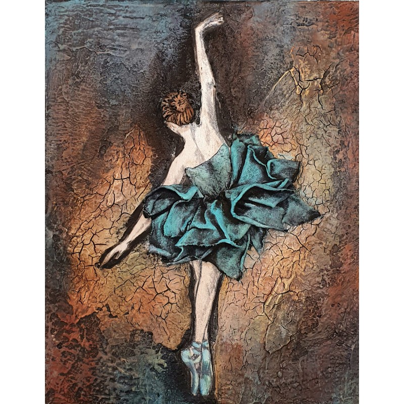  Obraz z baletnicą 24x30 cm bez materiałów